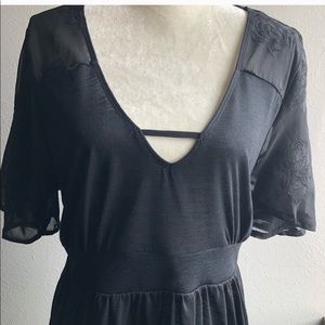Torrid black lace top washed once, never worn
